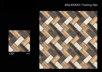 300x300/400x400mm Carreaux de parking en céramique émaillée rustique gris foncé rustique rugueux pour une utilisation à l'extérieur