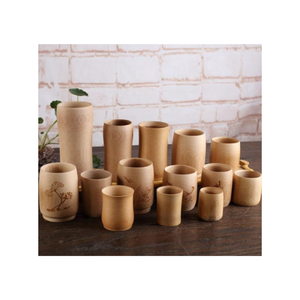 ถ้วยกาแฟเยื่อไม้ไผ่แบบนำกลับมาใช้ได้สำหรับชากาแฟเป็นมิตรกับสิ่งแวดล้อมสามารถกำหนดโลโก้ได้เอง - Product Image 1