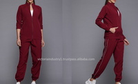 Ensemble de survêtements 2 pièces pour femme, taille plus, écologiques, 100 % coton/polyester, collection automne-hiver, vente en gros