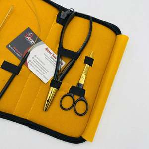 Juego de herramientas para extensiones de cabello Black Gold Premium Micro-Link con alicates de acero inoxidable Gancho de ganchillo, enhebrador de bucle y tijera - Product Image 3