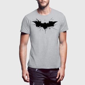 T-shirt en coton tricoté solide et épais pour hommes T-shirt personnalisé pour hommes 100% coton de luxe de qualité côtelée col rond blanc goutte épaule - Product Image 2