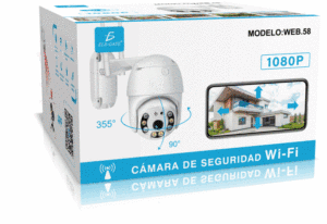 2MP <b>Wireless</b> Dome WiFi <b>Camera</b> Pan-Tilt Function Full HD Indoor/Outdoor Use Motion Detection Two-Way Audio Built-In Mic Cloud - Product Image 4