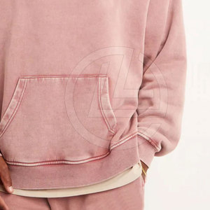 เสื้อฮู้ดซักกรดลำลองสำหรับผู้ชายมีฮู้ดปรับได้และเสื้อฮู้ดแบบสวมหัวสำหรับผู้ชายซักกรดทันสมัย - Product Image 6