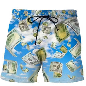 Moins cher prix séchage rapide court hommes plage Shorts de bain grande taille imprimé imperméable maillot de bain natation maillots de bain pour hommes - Product Image 3