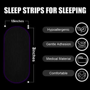 Bandes nasales anti-ronflement de qualité supérieure pour améliorer la respiration et <span class=keywords><strong>le</strong></span> sommeil, pelage indolore, adhésif hautement élastique - Product Image 5