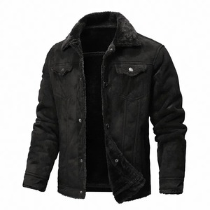 Veste en cuir pleine fleur coupe ajustée de haute qualité hommes à la mode à la mode rayé noir ivoire à capuche Biker fermeture éclair classique - Product Image 2