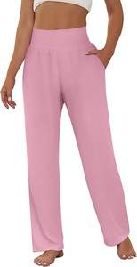 Pantalon de yoga à jambes larges pour femmes sur mesure-Joggers de salon et d'entraînement à taille croisée à taille haute | Fournisseur d'usine et de gros - Product Image 6