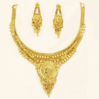 Ensemble de bijoux en laiton plaqué or micron 14K 18K 24K, colliers de mode et parures à motif floral traditionnel, vente en gros