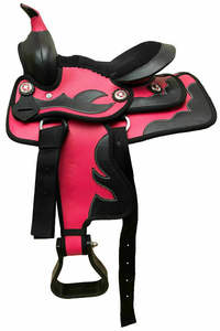 ADEEFA Selle anglaise synthétique de qualité supérieure de 10'' à 18,5'' pour courses de chevaux Équestre - Product Image 5