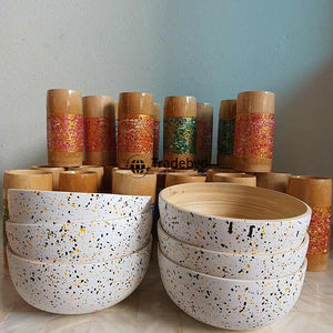 แก้วแก้วทำด้วยมือทำจากไม้แนวชนบทสำหรับเป็นของขวัญของตกแต่งห้องครัวรับประทานอาหาร - Product Image 3