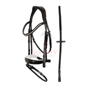 Brida para Caballo de Cuero de Alta Calidad 2026 en Estilo Tradicional Inglés, Perfecta para Equitación al Aire Libre, Doma, Salto y Uso Diario - Product Image 4