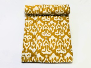 ชุดเครื่องนอนผ้าควิลท์ผ้าควิลท์ผ้าควิลท์พิมพ์ลายของ Ikat อินเดีย - Product Image 4