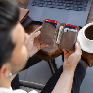 Vintage Style Genuine Leather Slim <b>Wallet</b> With RFID Blocking Protection - Product Image 4