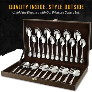 Juego de Cubiertos Plateados para Hogares Modernos, Cubiertos de Acero Inoxidable de Primera Calidad para Restaurantes, Cafeterías y Hoteles - Product Image 4