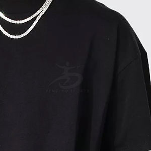 Camiseta extragrande de algodón 100% para hombre, ajuste holgado y estampado artístico personalizado disponible - Product Image 3