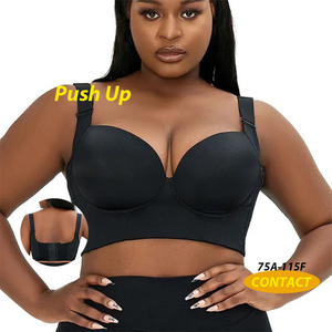 Sous-vêtements pour femmes Soutien-gorge sans armatures grande taille Soutien-gorge de sport push up Soutien-gorge grande taille - Product Image 3