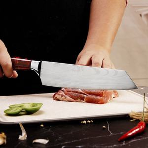 Venta al por mayor personalizado calidad superior OEM ODM servicio profesional Chef cuchillo de cocina cuchillo único diseño de Damasco patrón de hoja - Product Image 6