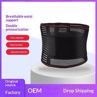 Ceinture de Soutien Lombaire Personnalisée Anti-Pression, Légère et Respirante en Maille, Protection de la Taille en Fibre de Polyester MDY-W011