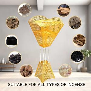 Quemador de Incienso de Metal Dorado de Alta Calidad, Ecológico, Estilo Indio, para Decoración de Vestíbulos de Hotel, Tamaño Grande, Múltiples Modelos, Artesanías M R - Product Image 3