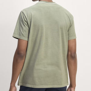 เสื้อยืดผู้ชายผ้าฝ้าย 100% เสื้อยืดออร์แกนิคเจอร์ซีย์ แขนสั้น มีกระเป๋า เสื้อยืดผู้ชายสำหรับฤดูร้อน เสื้อยืดทรงเข้ารูป - Product Image 2