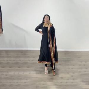 Nuevo diseñador indio étnico vestido de fiesta Look Faux Georgette con bordado pesado vestido de trabajo de lentejuelas parte inferior con vestido Dupatta - Product Image 1