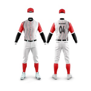 Camiseta de Béisbol Unisex al por Mayor con Cuello en V, Logotipo Personalizado Bordado e Impreso, Transpirable, de Secado Rápido, Uniforme de Alta Calidad 100% - Product Image 2