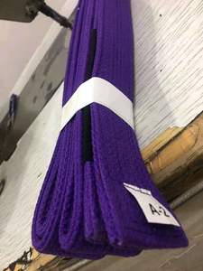 เข็มขัดศิลปะการต่อสู้สีม่วง คาราเต้ ยิวยิตสู MMA ฝึกซ้อม ผลิตจากโพลีเอสเตอร์ 100% พิมพ์ลายด้วยความร้อน รับทำโลโก้ตามสั่ง บริการ OEM - Product Image 3