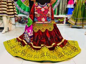 ชุดเดรส kuchi ชนเผ่าวินเทจจากอัฟกานิสถาน/ปากีสถานคอลเลกชั่นล่าสุดสำหรับงานปาร์ตี้ - Product Image 4