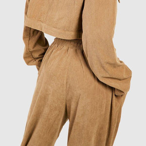 ชุดเสื้อผ้า2ชิ้นสำหรับผู้หญิงเสื้อแจ็กเก็ตแฟชั่นกางเกงคาร์โก้กางเกงขายาวผ้ายีนส์แบบกำหนดเองชุดวอร์ม2026 - Product Image 4