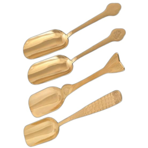 Meilleure vente multicolore luxueux attrayant Logo personnalisé cuillère en acier inoxydable plaqué de couleur différente ustensiles de service louche - Product Image 3