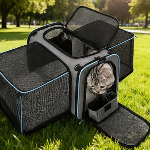 Portable Foldable Breathable Oxford Cat Tunnel Pet Travel Carrier Travel <b>Cage</b> Pet Carrying for <b>Small</b> Animals <b>Dogs</b> Cats - Product Image 4