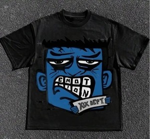 T-shirt à manches courtes pour hommes et femmes, streetwear ample Hip Hop décontracté, unisexe, été, coton, surdimensionné - Product Image 4