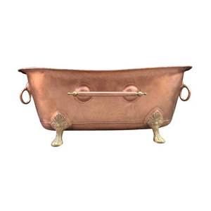 Baignoire autoportante en cuivre vintage à forte demande de haute qualité à l'extérieur à un prix raisonnable fabriquée en Inde pour le trempage - Product Image 6