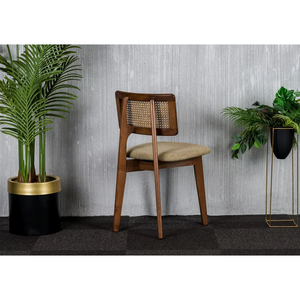 Silla de sofá de madera maciza contemporánea de lujo, diseño de madera elegante duradero, cómodo y elegante para el hogar, hotel, sala de estar - Product Image 1