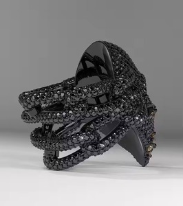 Anillos de diamantes de moissanita de joyería fina para hombre de 925 de plata real con diseño personalizado de hip hop helado para hombre - Product Image 3