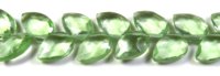 Perles en verre d'améthyste verte synthétique de haute qualité, créées en laboratoire, en quartz hydro, en forme de poire, percées en diagonale, facettées, 10x7mm, pierres précieuses