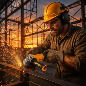 115Mm 950W Vlakslijpmachine 10 Schijven En Koffer Inbegrepen Voor Efficiënte Oppervlaktevoorbereiding - Product Image 6