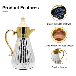 Eco-friendly Ramadan 0.7L 1.0L Customized Color Turkish Coffee Pot Dallah Arabic <strong>Tea</strong> <strong>Thermos</strong> <strong>Tea</strong> Flask Vacuum Flask <strong>Thermos</strong> - Product Image 2
