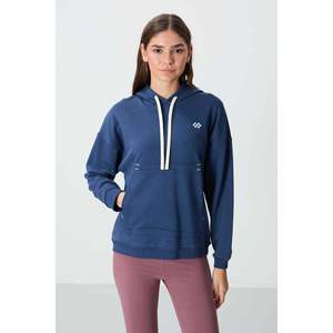 Sweat-shirt à capuche oversize pour femme TommyLife, pull en mélange de coton, manches longues, noir, tailles S-XXL, modèle 97291 - Product Image 3
