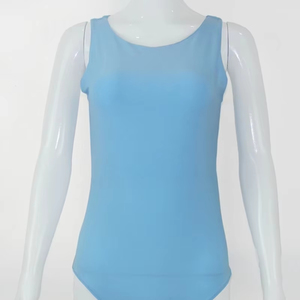 Maillot de bain d'été sans manches de qualité supérieure personnalisé Design élégant une pièce body coton biologique respirant maillots de bain femmes - Product Image 1