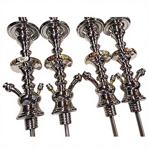 Chichas Farida de Luxe en Acier Inoxydable Type Libre avec Finition Laquée – Kit de Fumée Shisha Haute Efficacité - Product Image 1