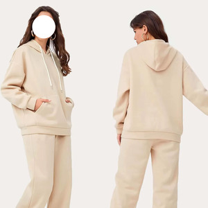 <b>Women</b> Cotton Casual Shorts <b>Sweatpants</b> Custom Tracksuit Crop Zipper Hoodie Jogger Sweatsuit <b>Women</b> Tracksuits Hoodie Trouser Set - Product Image 3