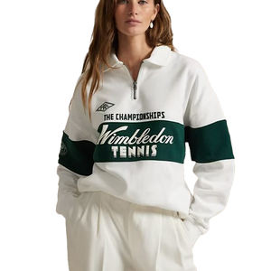 Sudadera Personalizada de Invierno para Hombre, 100% Algodón, Forro Polar Transpirable, Cierre de Cremallera 1/4, Talla Grande, con Estampado, OEM, Alta Calidad - Product Image 2