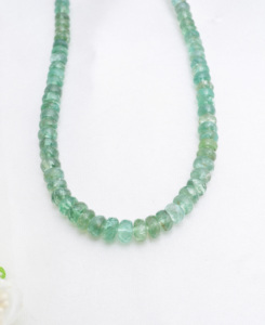 Cuentas Facetadas de Apatita, 1 Hilo, 4 a 6 mm, Cuentas de Piedras Preciosas Naturales Hechas a Mano para la Elaboración de Joyería Fina, Cuentas para Collares de Piedras Preciosas - Product Image 2