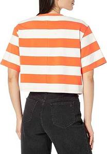 T-shirt court décontracté de haute qualité T-shirt à manches courtes à col rond pour femmes Top Fashion Wholesale for Ladies - Product Image 5