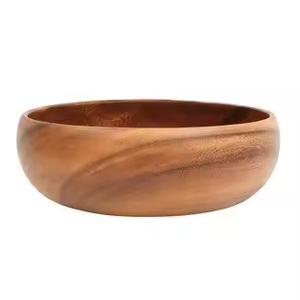 Premium Acacia wood <b>dough</b> <b>bowl</b> handcrafted serving <b>bowl</b> with smooth finish durable structure designed for global buyers - Product Image 3