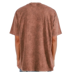 เสื้อยืดโอเวอร์ไซส์ทรงบ็อกซี่ ผ้าเจอร์ซีย์คอตตอน 100% คุณภาพสูง น้ำหนักมาก ไหล่ตก ทรงหลวม สำหรับผู้ชาย - Product Image 2
