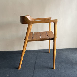 Chaise de salle à manger NOAH, structure en bois de teck, design durable, écologique et minimaliste moderne pour la décoration de meubles de maison - Product Image 2
