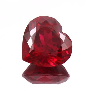 พลอยโกเมนธรรมชาติรูปหัวใจตัดหลวมทำเครื่องประดับสำหรับเธอและเขาปรับเทียบทุกขนาดมี6x4มม. เพื่อ18x25mm - Product Image 1