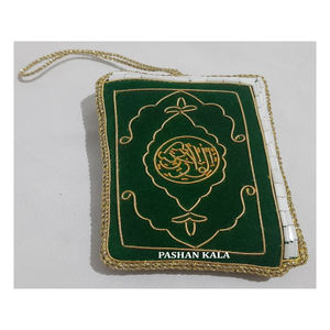 เครื่องประดับทำด้วยมือสีทอง zari ต้นคริสต์มาสวัสดุผ้าที่แขวนปรับแต่งรูปร่างใช้สำหรับตกแต่งแขวนผนัง - Product Image 1